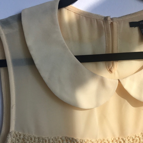 Yellow collared lace blouse - Picture 3 of 5